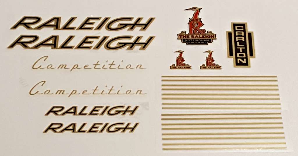 Raleigh Decal set