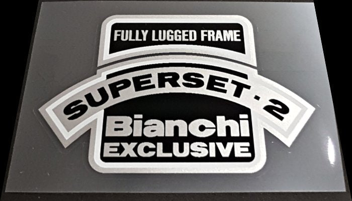 Bianchi Super set 2 frame decal - H Lloyd Cycles