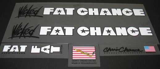 Fat Chance Wicked decal set - H Lloyd Cycles