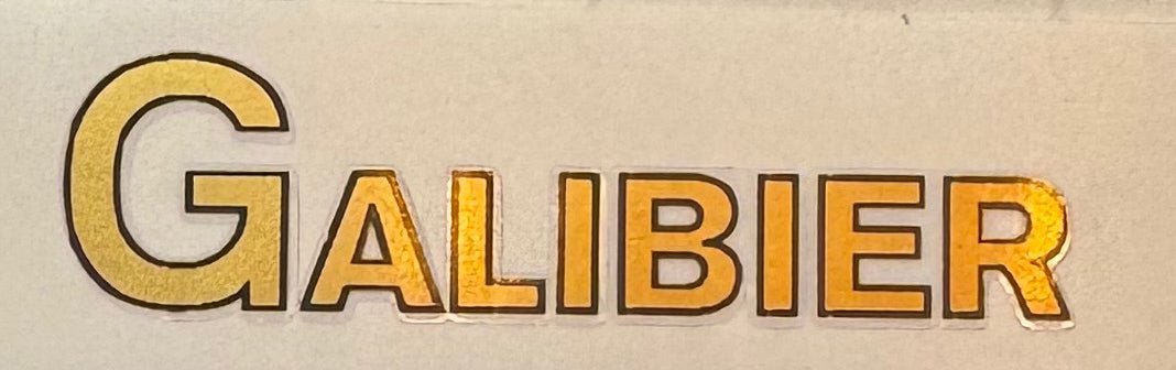 Freddie Grubb Galibier top tube decal - H Lloyd Cycles
