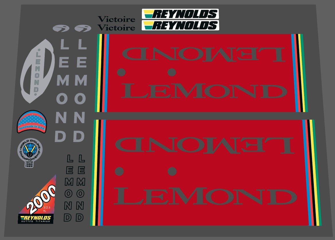 Greg LeMond decal set - H Lloyd Cycles
