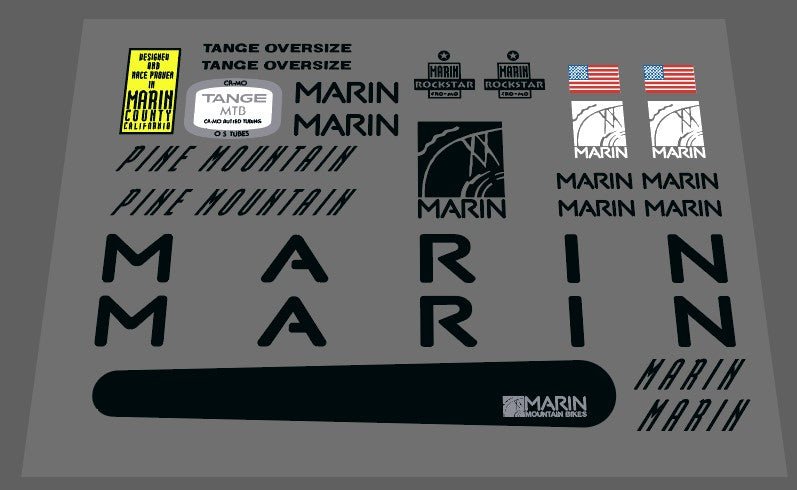 Marin 1991 Pine mountain decal set - H Lloyd Cycles