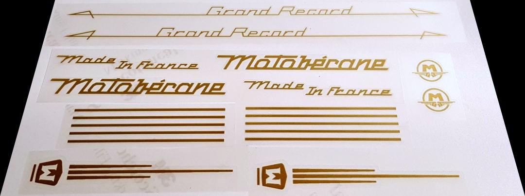 Motobecane Grand Record decal set 2 - H Lloyd Cycles