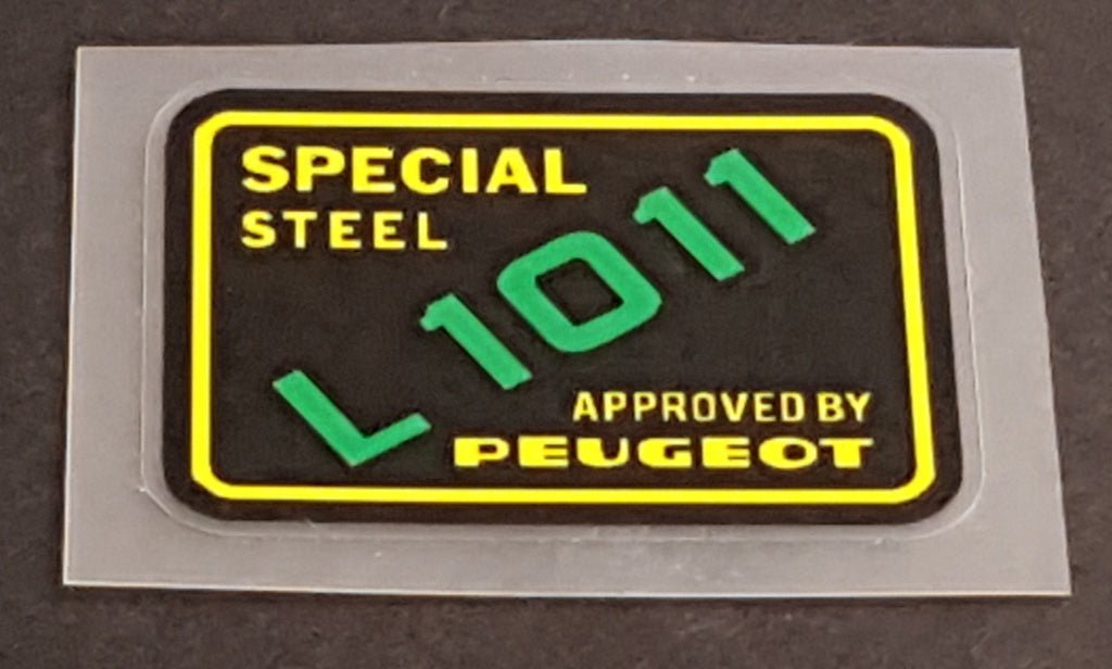 Peugeot tubin decals - H Lloyd Cycles