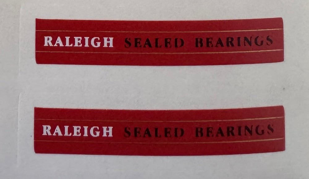 Raleigh Sealed Bearings decal - H Lloyd Cycles