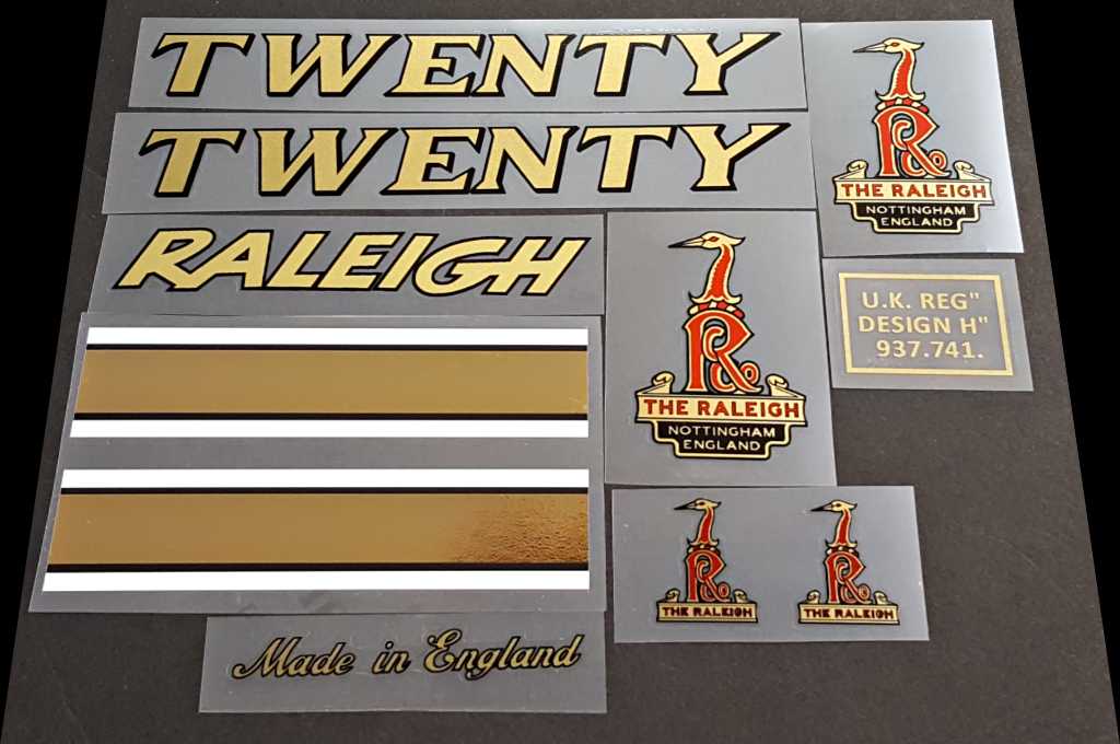 Raleigh Twenty decal set - H Lloyd Cycles