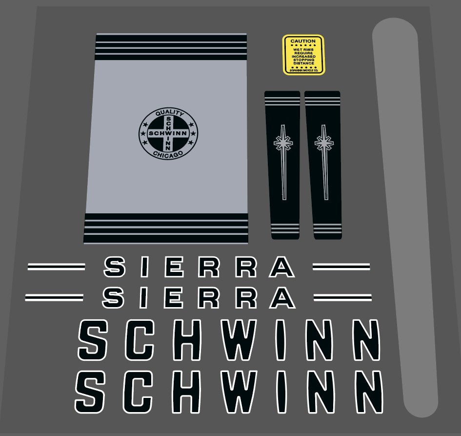 Schwinn 1977 Sierra decal set - H Lloyd Cycles