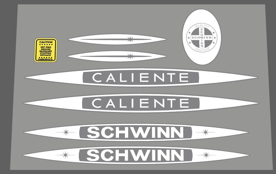 Schwinn Caliente 1979 Essentials decal set - H Lloyd Cycles