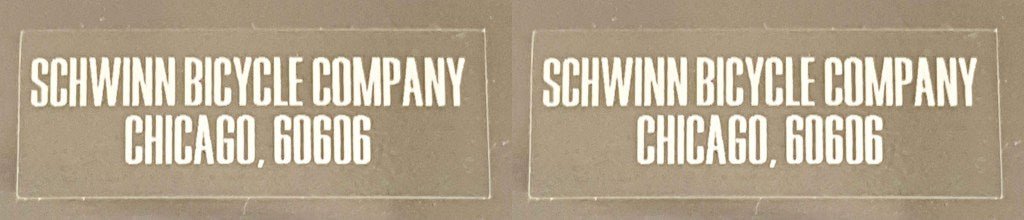 Schwinn Decal - H Lloyd Cycles