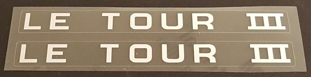 Schwinn Le Tour III Top Tube Decals - H Lloyd Cycles