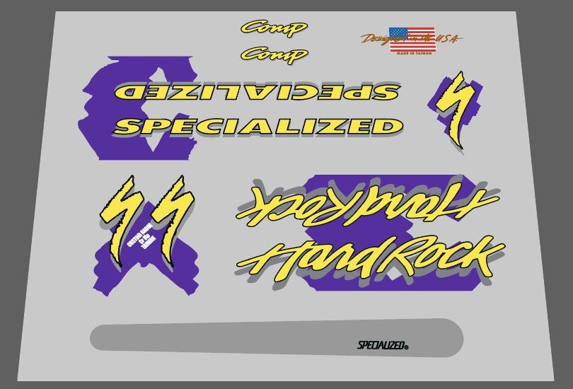 Specialized Hard Rock 1989 decal set - H Lloyd Cycles