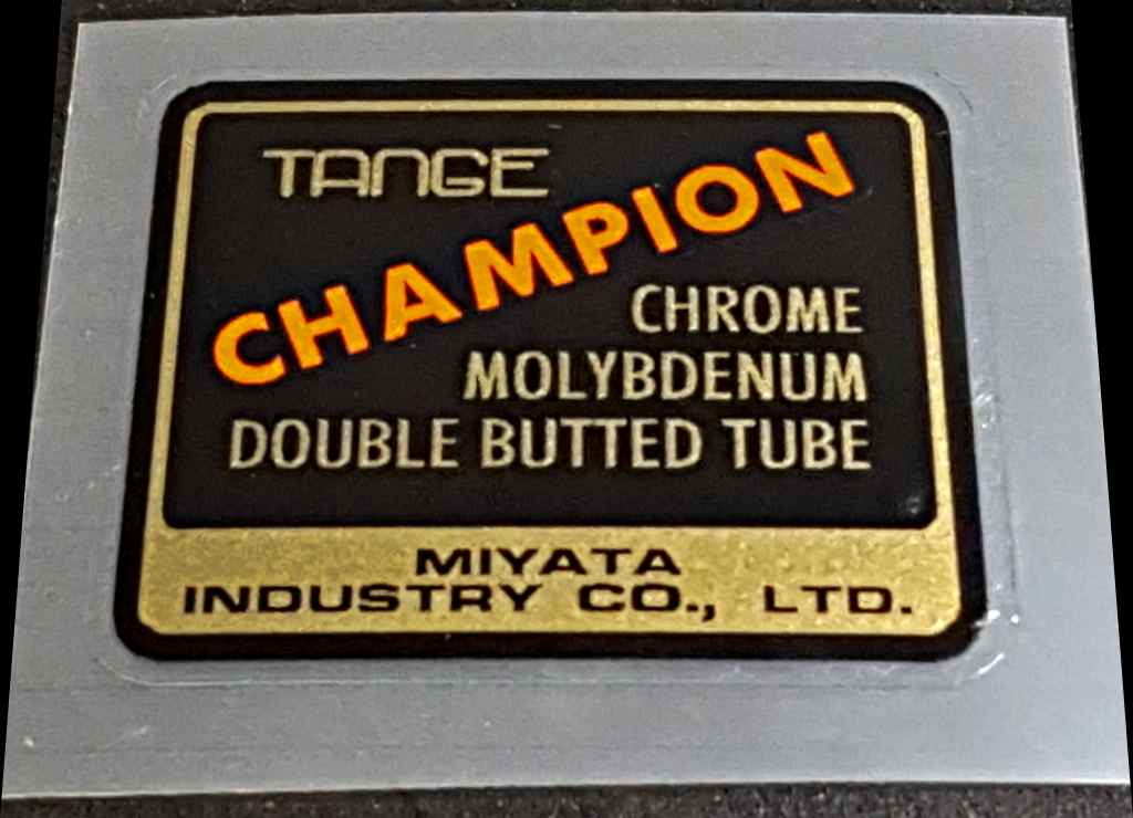 Tange Champion Decal - H Lloyd Cycles