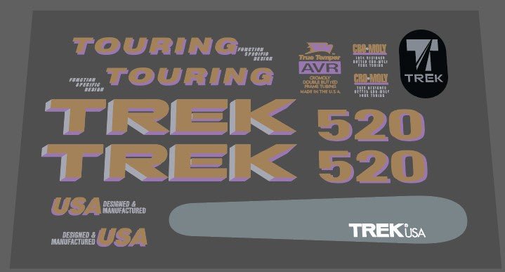 Trek 520 decal set - H Lloyd Cycles