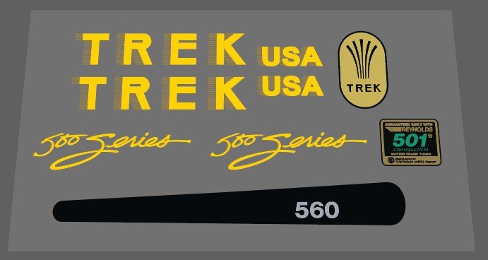 Trek 560 series decal set - H Lloyd Cycles