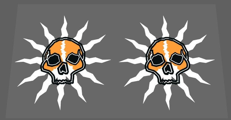 Voodoo Skull Decal - H Lloyd Cycles