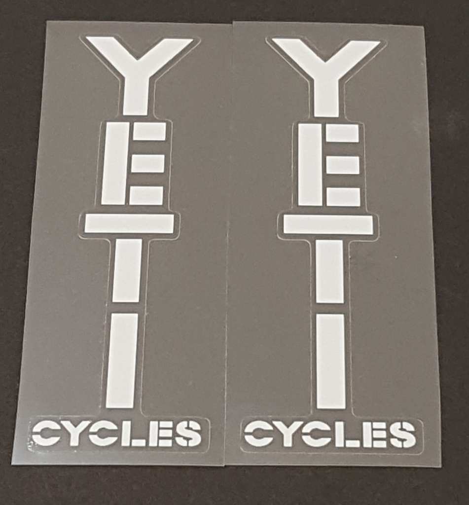 Yeti seat stay decals - H Lloyd Cycles