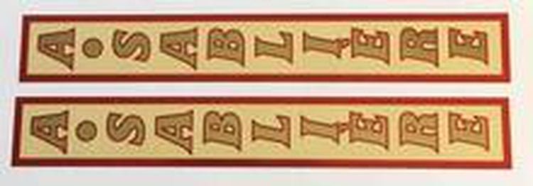 A Sabliere Fork decals - H Lloyd Cycles