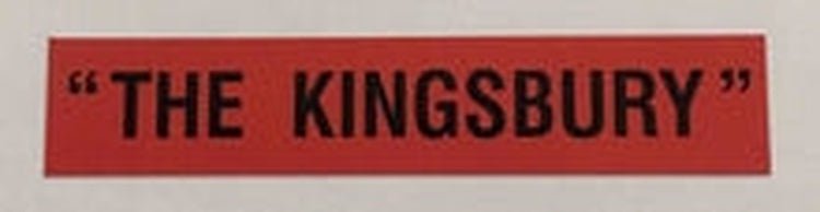 A Waller The Kingsbury decal - H Lloyd Cycles