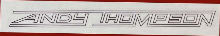 Andy Thompson Decal - H Lloyd Cycles