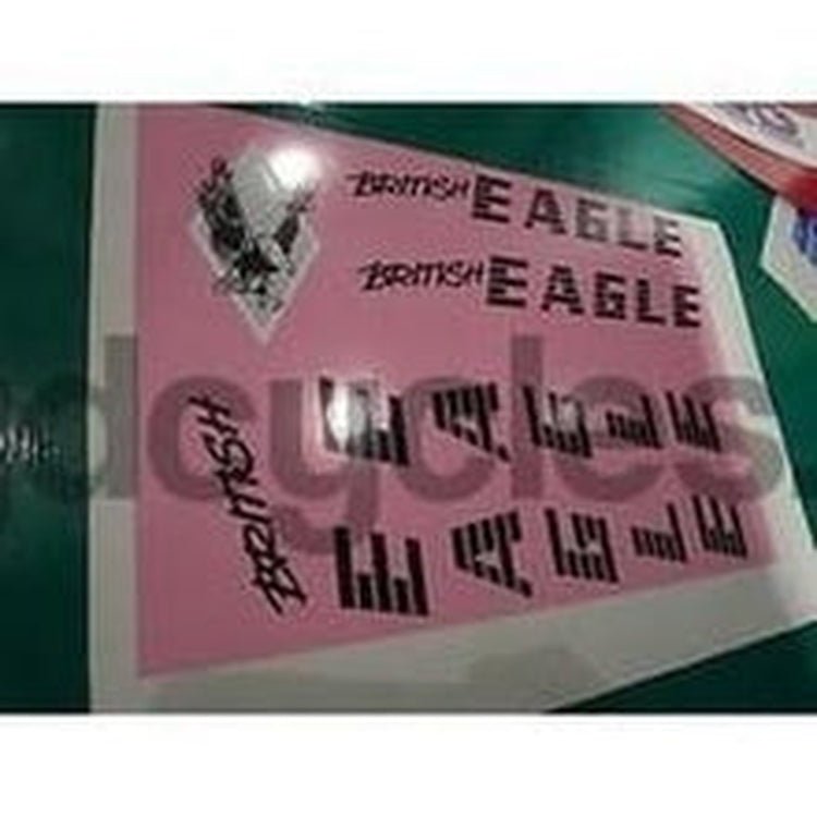 BRITISH EAGLE decal set for 1980's frames. - H Lloyd Cycles