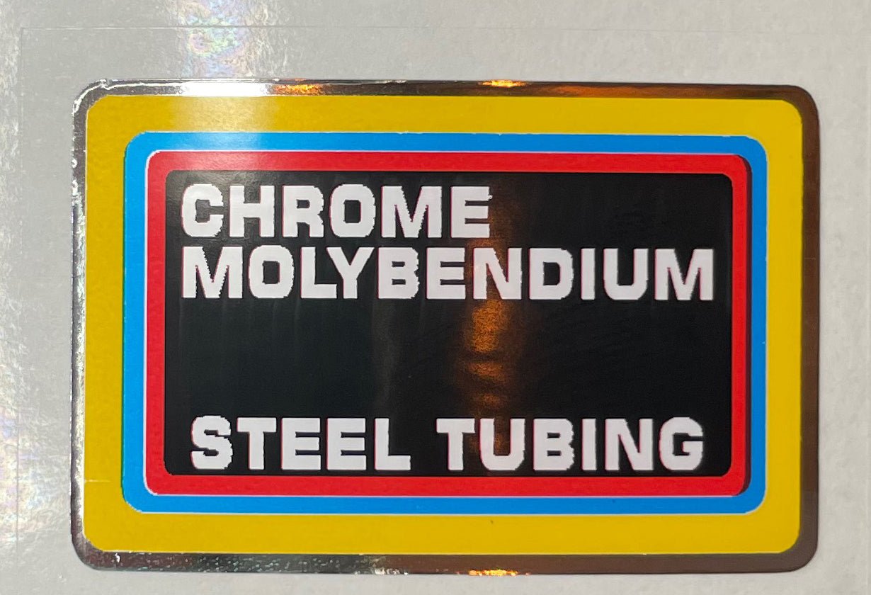 Chrome Molybendium Frame decal - H Lloyd Cycles