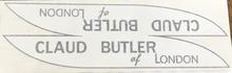 CLAUD BUTLER downtube decal. - H Lloyd Cycles