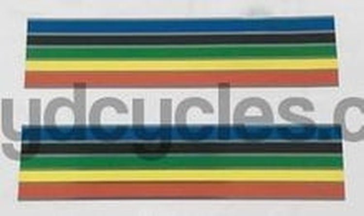 Claud Butler Olympic bands with silver separators - H Lloyd Cycles