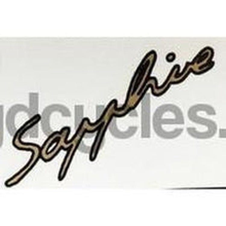 CLAUD BUTLER ''Sapphire'' gold/black script - H Lloyd Cycles