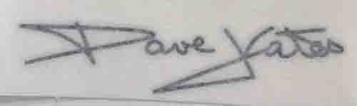 Dave Yates signature - H Lloyd Cycles
