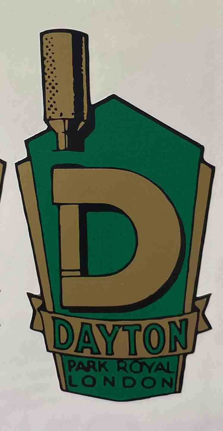 Dayton Green crest - H Lloyd Cycles