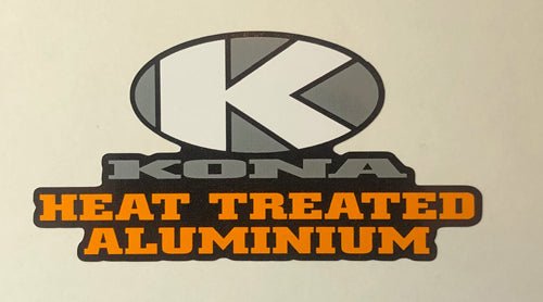 Kona Heat Treated Aluminium seat tube decal - H Lloyd Cycles