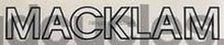 MACKLAM downtube decal for Bernard Macklam (Leeds) frames. - H Lloyd Cycles