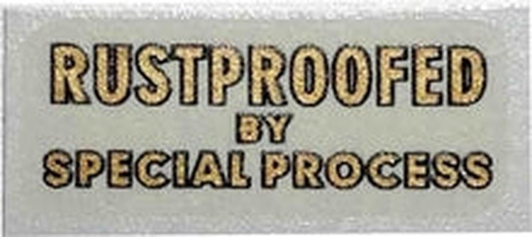 Miscellaneous. "RUSTPROOFED BY SPECIAL PROCESS". - H Lloyd Cycles