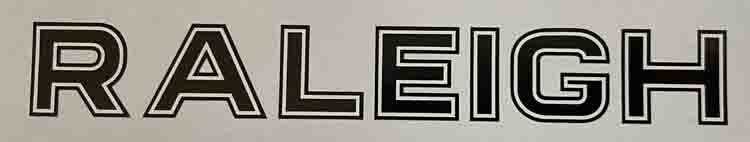 Raleigh Block Downtube decal - H Lloyd Cycles