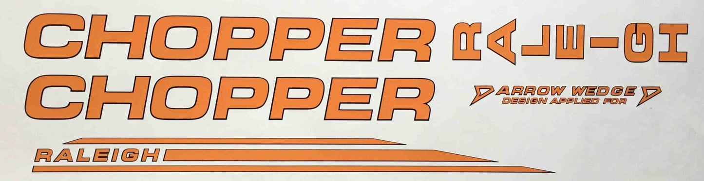 Raleigh Chopper Decal Sets - H Lloyd Cycles