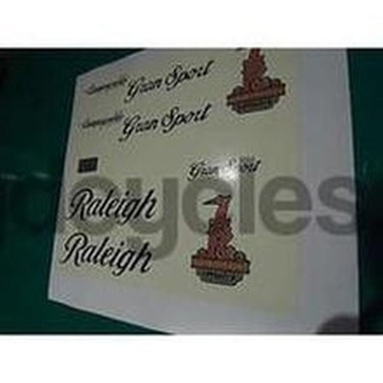 Raleigh Gran Sport decal set. 1980's type. Type "B" - H Lloyd Cycles