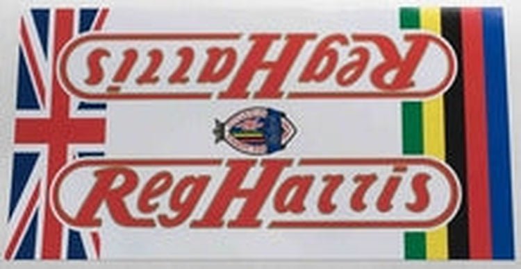 Reg Harris double downtube decal - H Lloyd Cycles