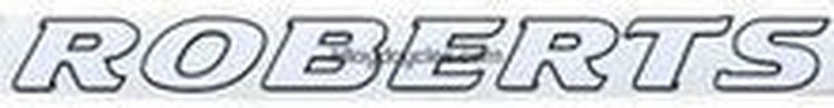 ROBERTS downtube decal - H Lloyd Cycles
