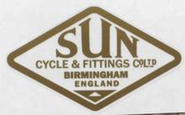 SUN. Gold diamond shaped for head or mudguard. - H Lloyd Cycles