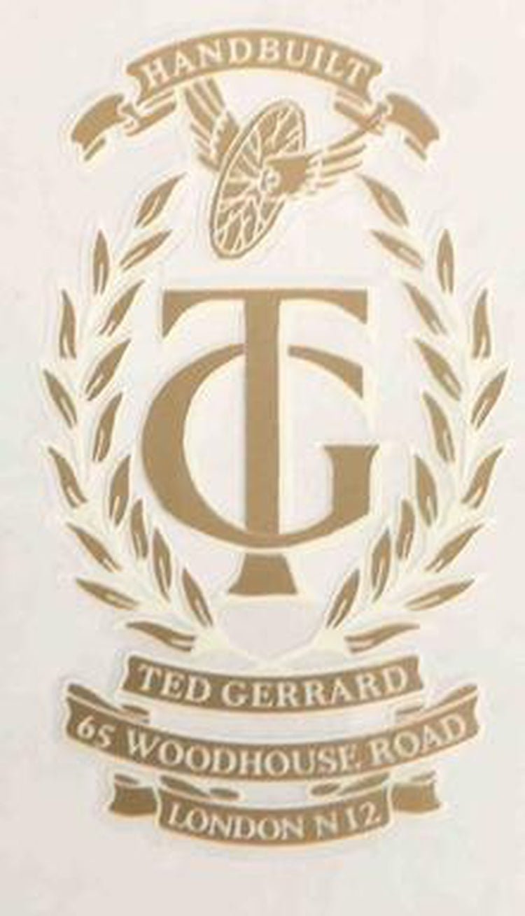 Ted Gerrard Head/Seat crest - H Lloyd Cycles