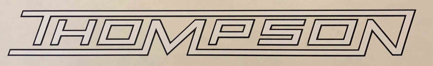 Thompson Downtube decal - H Lloyd Cycles