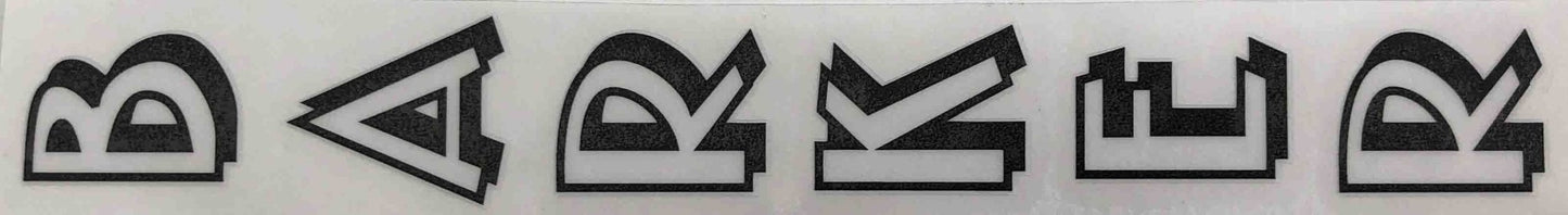Vernon Barker seat tube decal - H Lloyd Cycles
