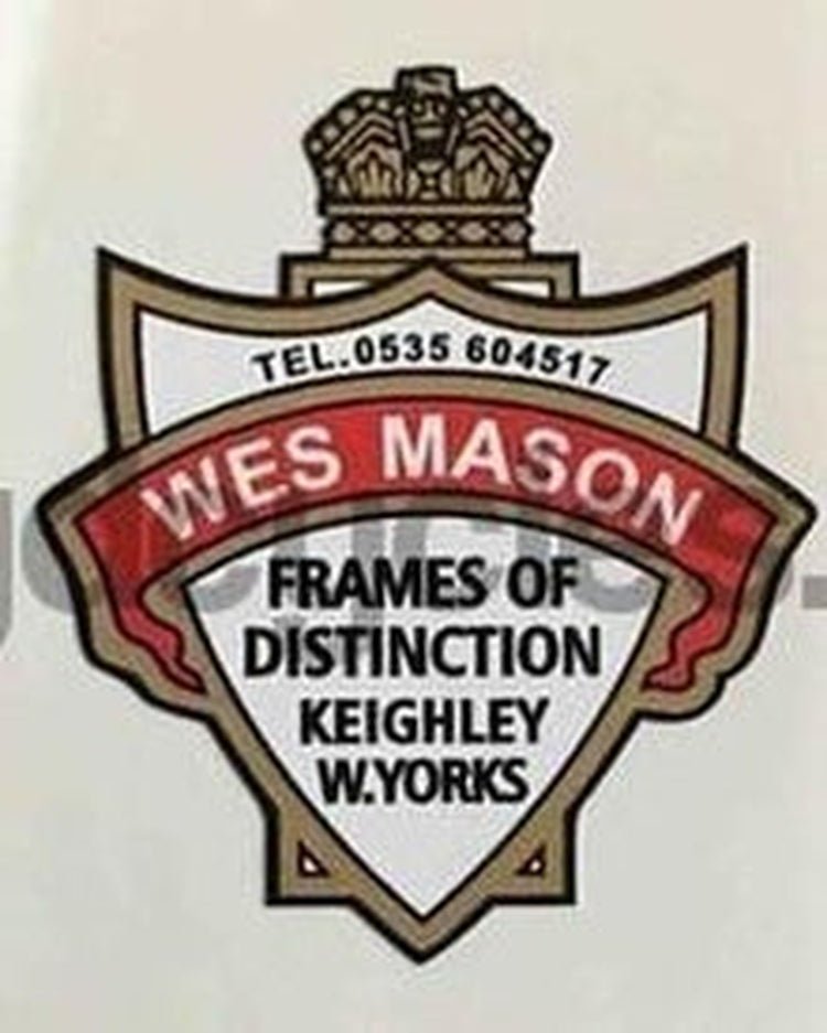 WES MASON head/seat crest - H Lloyd Cycles