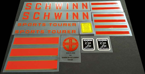Schwinn Sports Tourer decal set