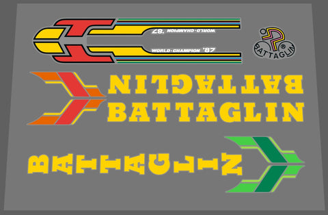 Battaglin decal set yellow
