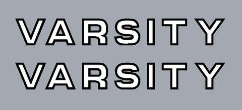 Schwinn Varsity Top Tube Decals