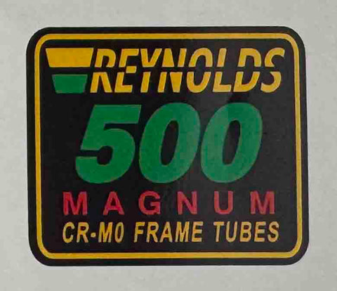 Reynolds 500 Magnum Cr-Mo Frame Tubes decal