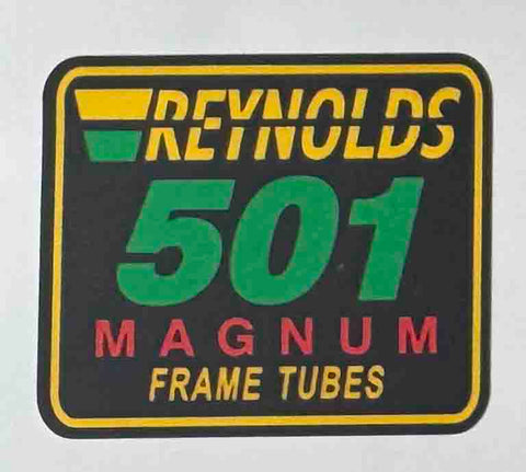 Reynolds 501 Magnum Frame Tubes decal