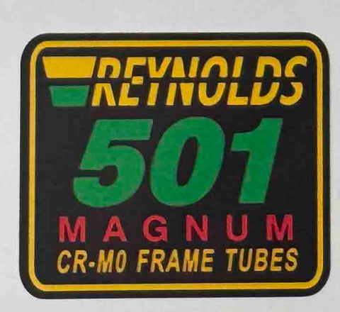 Reynolds 501 Magnum Cr-Mo Frame Tubes decal