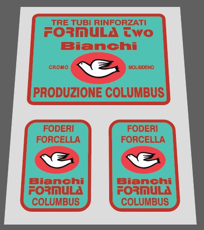 Bianchi Formula two frame and forks set